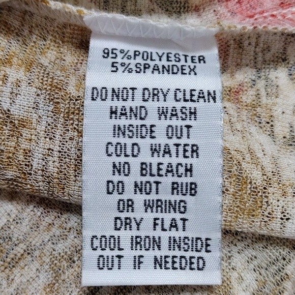 New Bella Sky 4th of July Asymmetrical Hem 3/4 Sleeves Tunic Top Medium - Picture 7 of 7